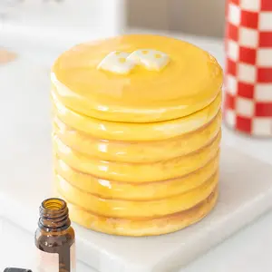 Pancake Stack Tealight Wax Warmer - High Quality Wax Warmers for Wax Melts, Compatible with illuminatedbymia Gel Wax Melts, Decorative Wax Warmers for Wax Melts