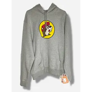 Buc-ee's Grey Hoodie Sweatshirt