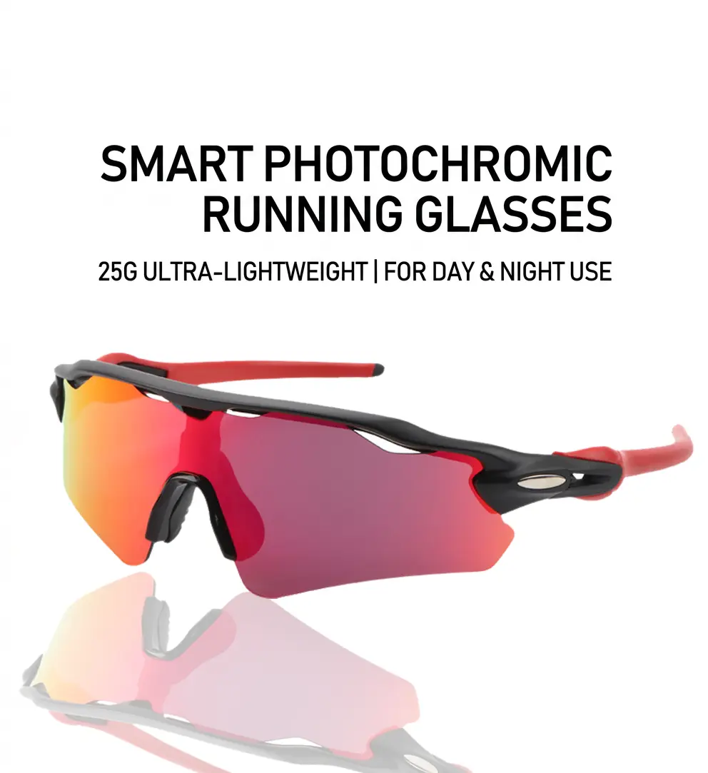 Polarized Sports Sunglasses for Men and Women, TR90 Lightweight Frame, UV400 Protection, Windproof Anti-Glare Eyewear for Cycling, Running