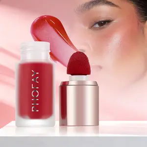PHOFAY Matte Liquid Blush 6 Color Set Long Lasting Non Greasy Multi Use Makeup For Lips Cheeks Contour Buildable Dewy Finish Cream 01