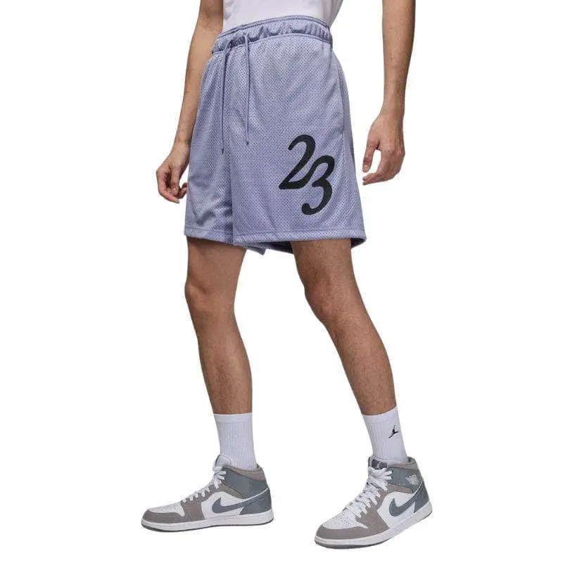 Air Jordan Men's MVP Breathable Mesh Sports Shorts, Above Knee Classic Fit with Drawstring Waistband and Side Pockets