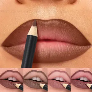 1PC All-in-one Matte Nude Lip Liner Pencil - Dimensional Lip Shape, Silky Smooth, Creates Precise Lip Line, Suitable for All Light Beige Types, Daily Makeup, Makeup Lipliner