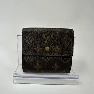 Pre-owned Louis Vuitton canvas Small Leather Goods Monogram compact wallet
