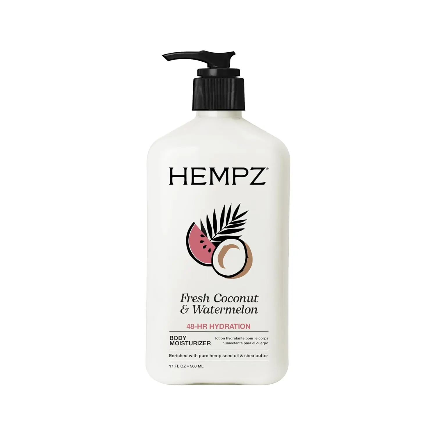 Hempz Fresh Coconut & Watermelon Body Lotion 17oz | 48HR Hydration | Moisturizing Body Lotion
