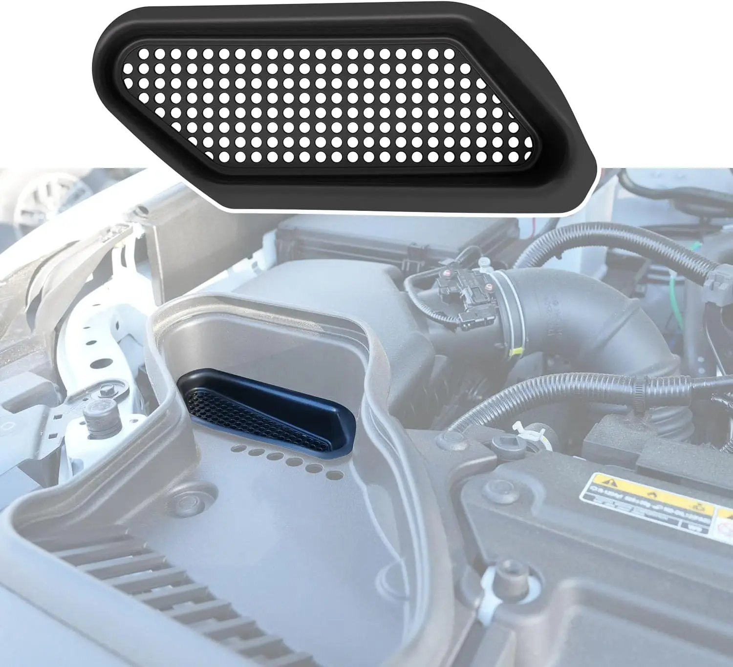 [Fits 24-26 Tacoma & 25-26 4Runner] Engine Filter Vent Protector Compatible with 2025 2026 Toyota 4Runner Air Intake Filter Cover 2024-2026 Tacoma Air Scoop Dust Cover Replacement for 2025 2026 Toyota 4Runner Accessories
