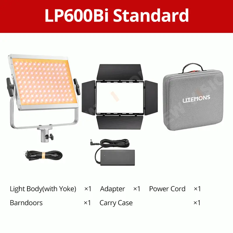 Godox 600 BI film and television-grade LED panel light, RGB adjustable dual color temperature, panel light, suitable for still life photography, outdoor vlogs, DSLR cameras, and mobile live streaming fill light