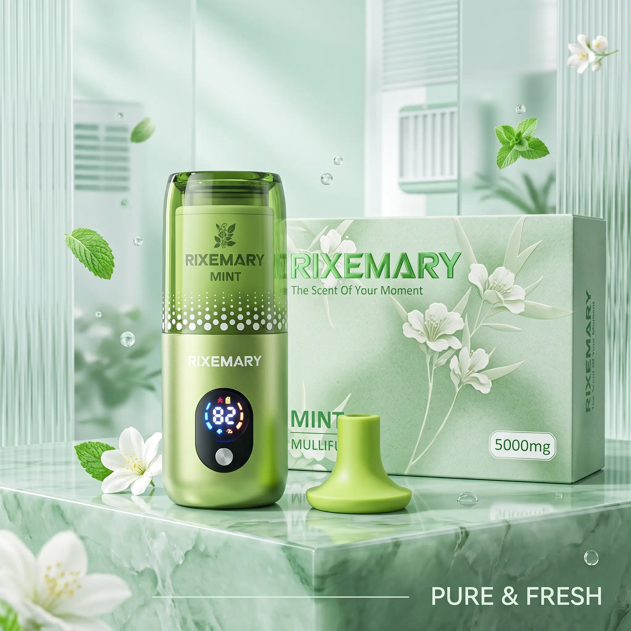 Rixemary Mint 5000mg Pure & Fresh Aroma Diffuser for Home Fragrance Enhancer scents