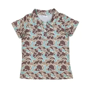Camo Short Sleeve Boys Polo Shirts