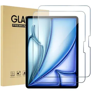 2-Pack HD Screen Protector, 9H Hardness, Anti-Fingerprint, Shockproof, Fits iPad Pro 13-Inch, iPad Air 13-Inch, Mini 6/7, No Bubbles
