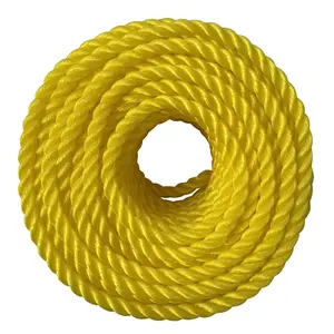 UBMOVE Nylon Rope Yellow 1/4" Thick 50-feet Length Strong Braided for Securing Items Moving House Auto Camper Trailer