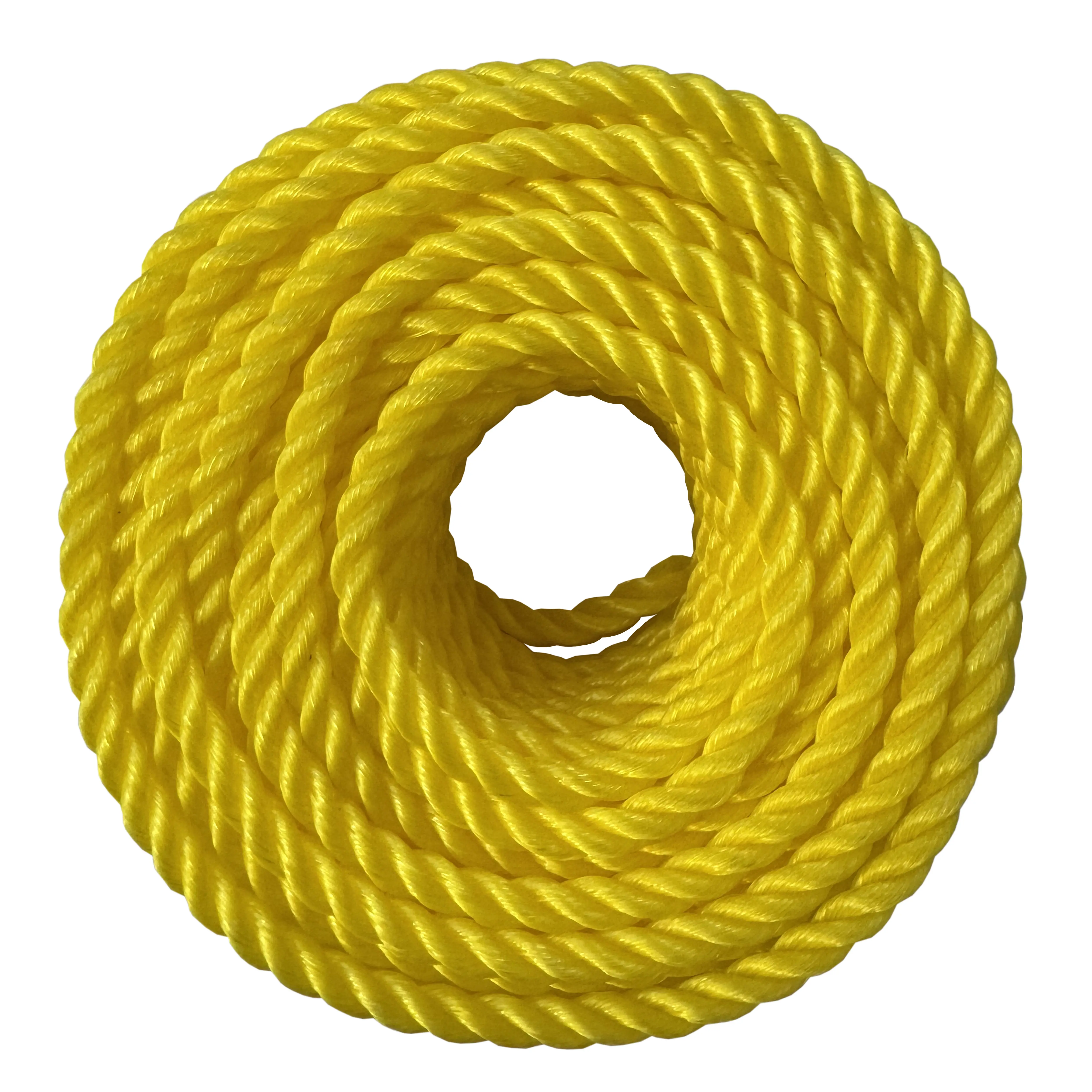 UBMOVE Nylon Rope Yellow 1/4" Thick 50-feet Length Strong Braided for Securing Items Moving House Auto Camper Trailer