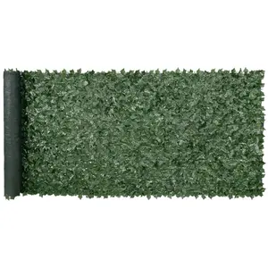 Ivy Privacy Fence, 59 x 158in Artificial Green Wall Screen, Greenery Ivy Fence w/ Mesh Cloth Backing and Strengthened Joint, Faux Hedges Vine Leaf Decoration for Outdoor Garden, Yard, Balcony