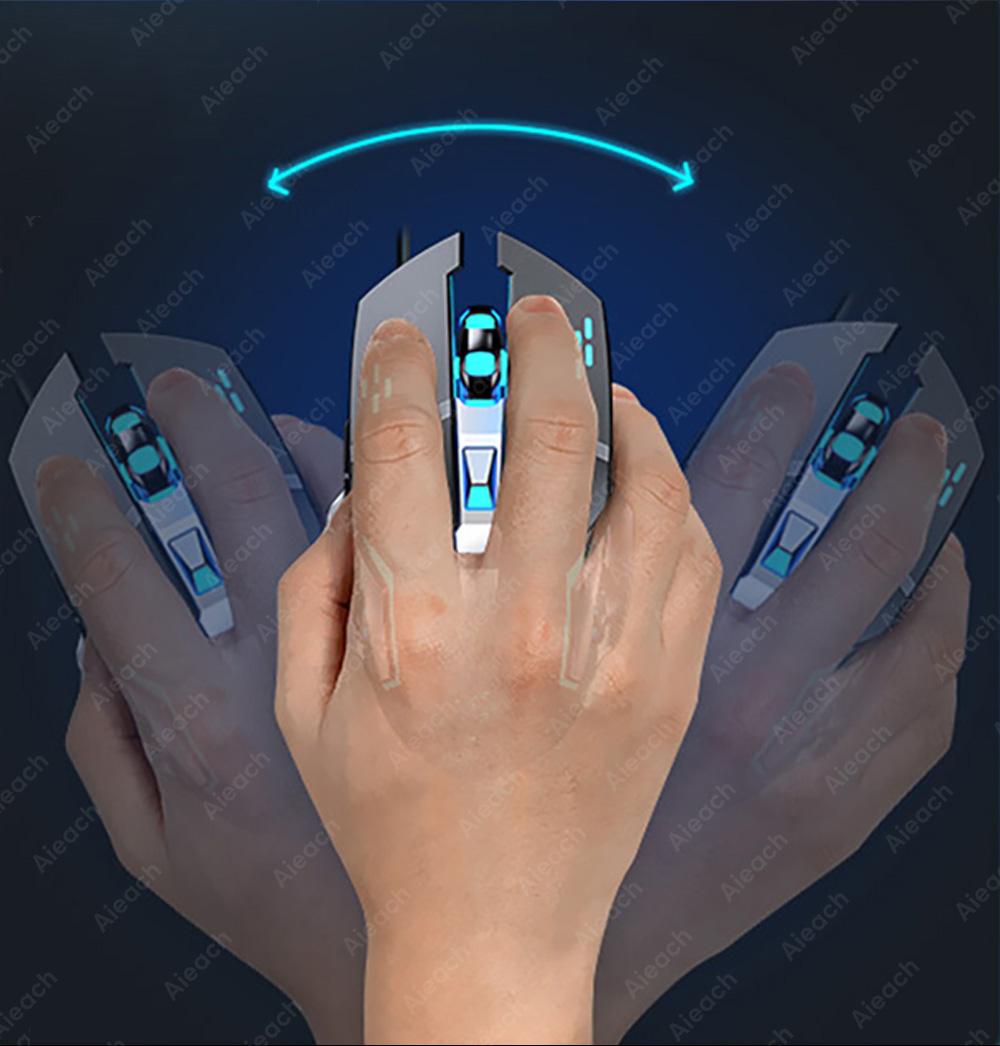 Rechargeable Wireless Mouse Gaming Computer Silent Bluetooth Mouse USB Mechanical E-Sports Backlight PC Gamer Mouse for Computer