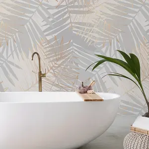 3pcs Gold Banana Leaf Self-Adhesive Wallpaper PVC Cuttable Closet Sticker Desk Drawer Furniture Renovation