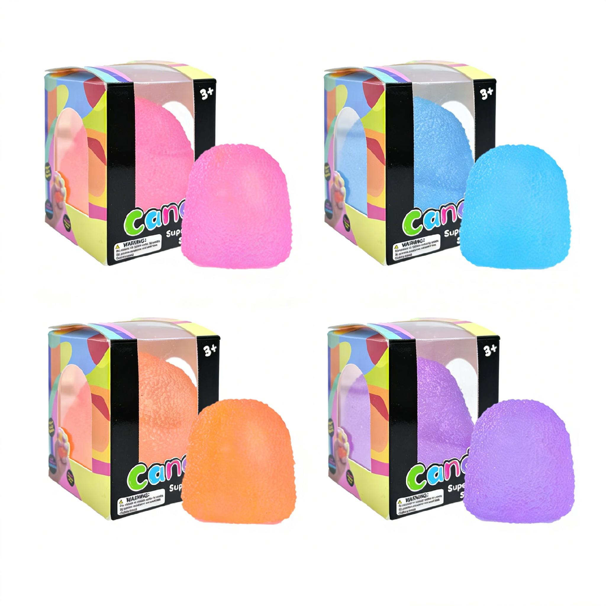 Jelly Texture Squishy Stress Balls – Super Solid Squeeze Fidget Toys for Relaxation, Great Birthday Gifts and Party Favors for Kids & Adults