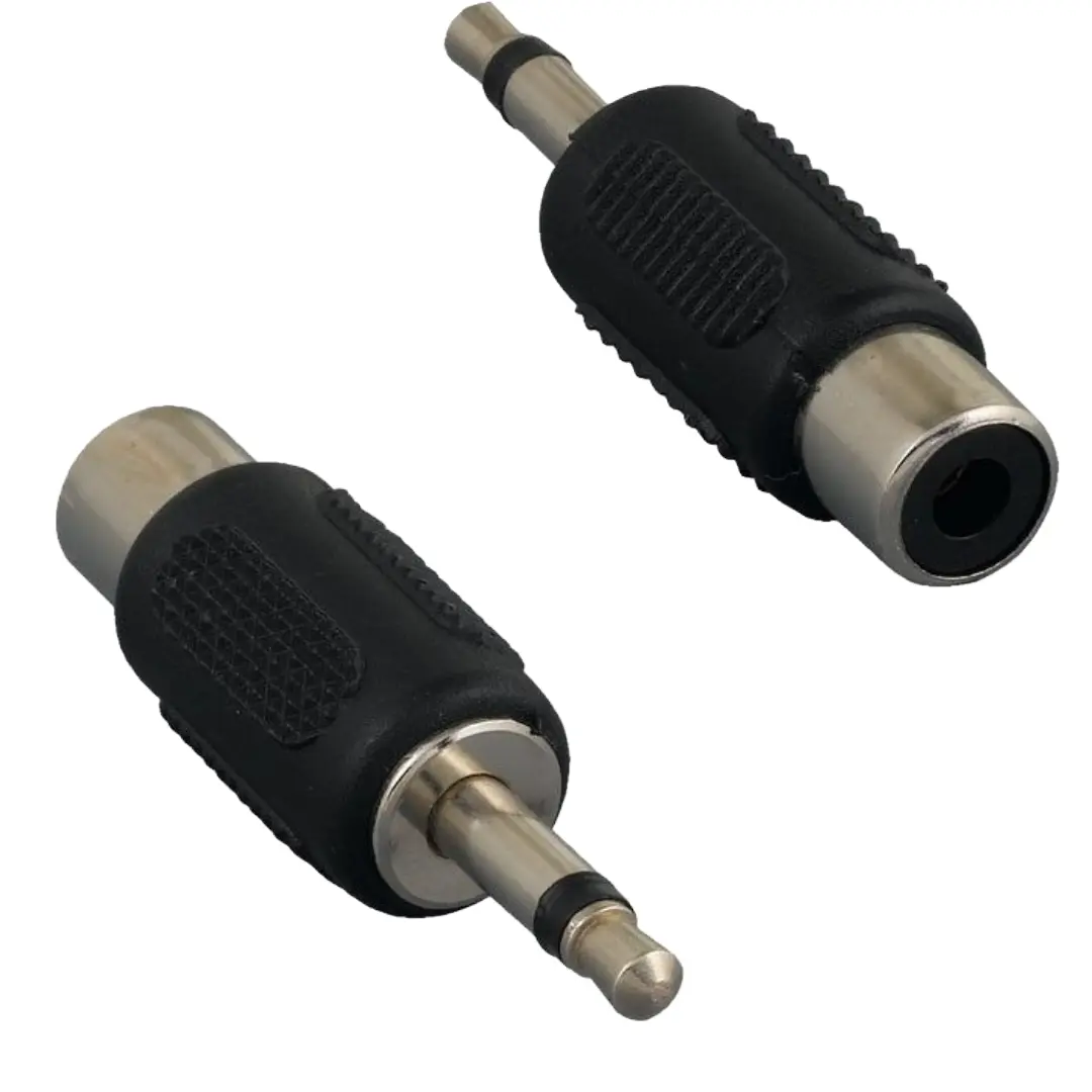 Sanoxy CBLR-SR203-1200 3.5 mm Mono Male to RCA Female Adapter - Pack of 2