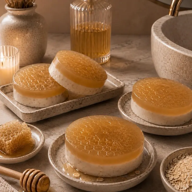 Handmade Artisanal Soap Oats and Honey (Jabon Avena y Miel Natural)
