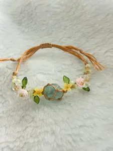 Crystal Natural Stone Braided Bracelet, Handmade Jewelry Gift Idea, Unique Accessory for Women & Men, Perfect for Daily Wear