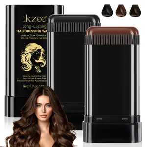 Ikzee Hair Dye Stick 20g Cover Gray Hairs Long-Lasting Smooth Shine Waterproof Sweatproof Oil Control No Bleeding Salon Quality
