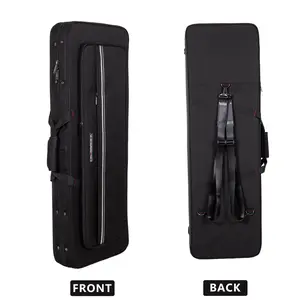 Crossrock Electric Guitar Foam Case for Strat & Tele | Lightweight Gig Bag with Adjustable Fit, Plush Interior & Storage