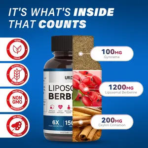 DOCTORS LOVE THIS! Berberine PHYTOSOME 1500mg With Ceylon Cinnamon Gymnema Sylvestre BOOST METABOLISM & Crush Cravings High Absorption Formula️ Vegan Lab-Tested 60 Capsules | 92% PURITY GUARANTEED