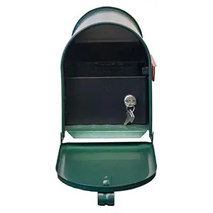 212 MAIN E1 Economy Mailbox with Aluminium Locking Insert - Black, Steel Latch, Smooth Operation, Rust-Resistant Construction