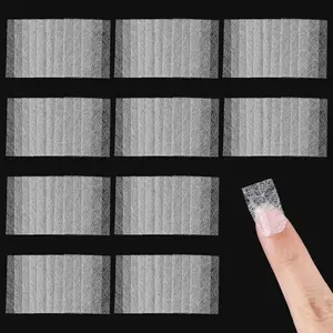 100 PCS Fiberglass Nail Wrap Extension Kit Silk Nail Wraps Extensions Fiberglass Fiber Nails Repair Art DIY Protector Accessories Natural Silk Paper Towels Fiber Wraps for Broken Nails Fix Repair