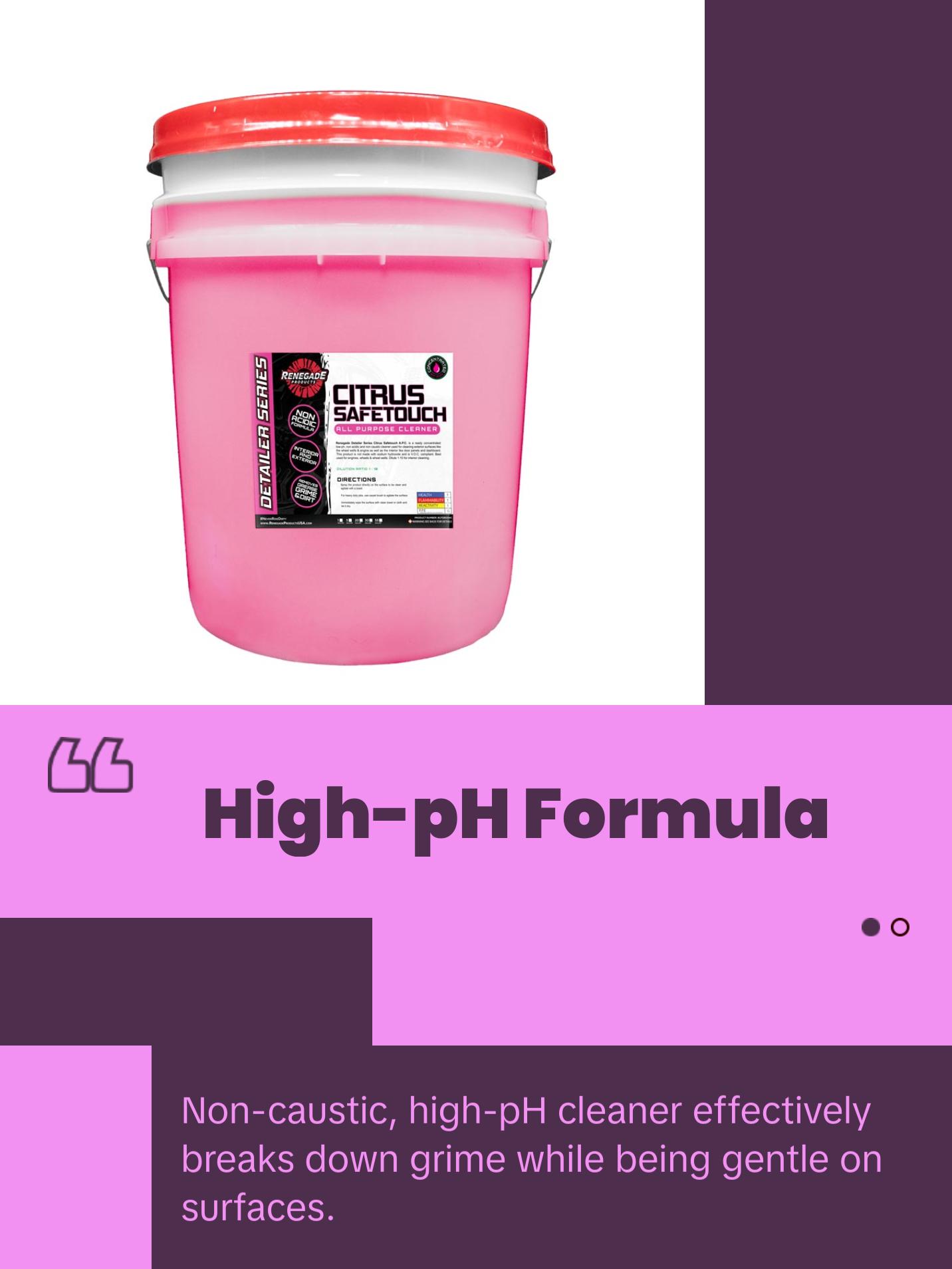 Renegade Products | Citrus Safetouch APC – High-pH All-Purpose Vehicle Cleaner for Interior & Exterior (16oz & 1 Gallon) Renegade Products | Citrus Safetouch APC – High-pH All-Purpose Vehicle Cleaner for Interior & Exterior (16oz & 1 Gallon)