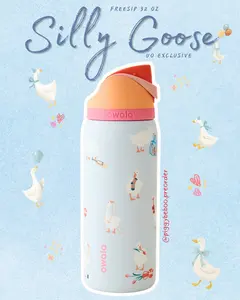 Owala UO Exclusive Silly Goose 32oz Freesip Water Bottle Insulated Tumbler, Leakproof Stainless Steel Bottle, Collectible Gift for Women