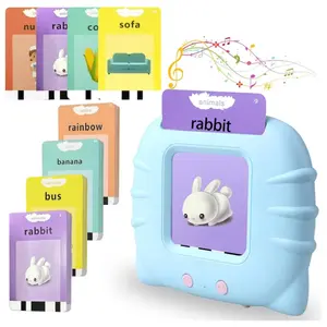 Talking Flash Cards for Toddlers 3-6 Years, Pocket Speech for Toddlers, 224 Sight Words Educational Learning Toys, Speech Toys for Toddlers, Kindergarten Preschool Gift for Kids Boys Girls Bilingual