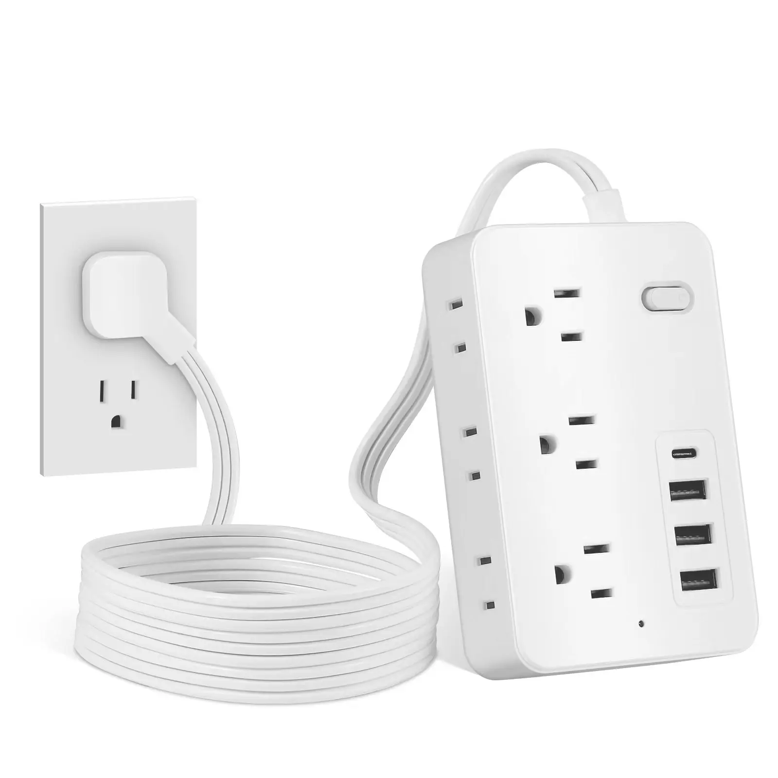10-in-1 Power Strip Surge Protector with 6AC Outlets - TikTok Shop
