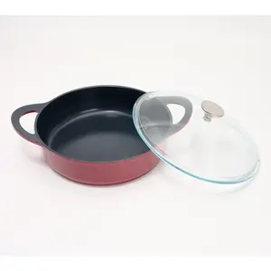 Technique 4.2-qt Nonstick Cast Aluminum Braiser w/ Glass Lid