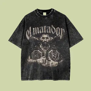 Ilia Topuria Shirt - Double Champ wash Shirt – Vintage Oversized UFC Tee, Ilia Topuria Carrying Two Belts, MMA Fan Gift, Fight Night Streetwear T-Shirt, gift for him, gift for fan