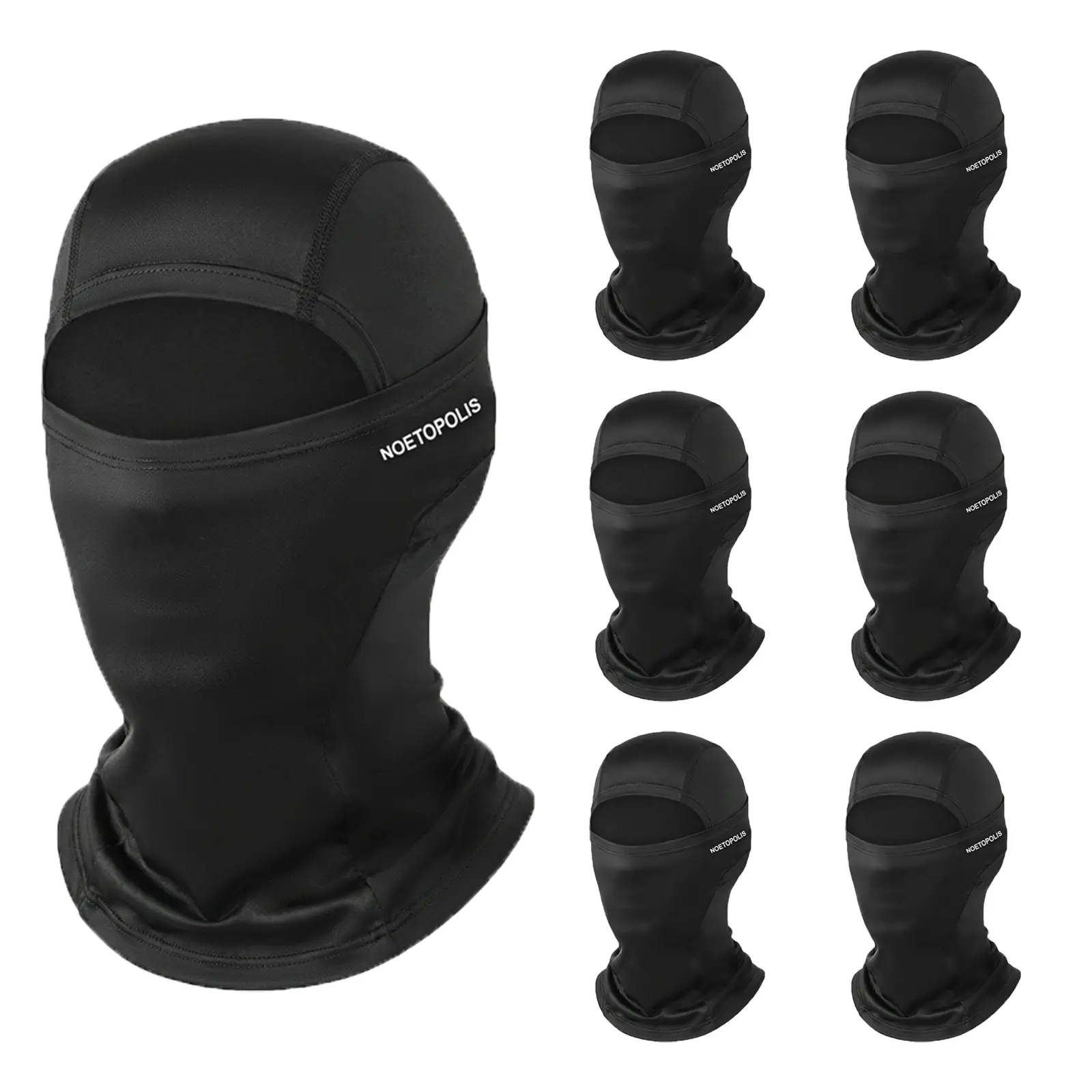 6 Packs Ski Mask Sun UV Protection Hood Breathable, Balaclava Face Mask for Men Women - Motorcycle Fish