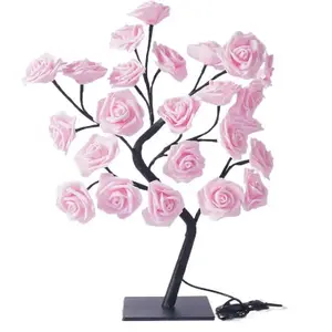 Rose Tree Shaped Night Light, Light Up Rose, USB Powered LED Desktop Decorative Light, Decorative Light for Bedroom, Holiday Party, Home Decor, Christmas Gifts For GF