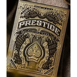 Prestige Black Playing Cards - Premium Quality Deck for Magic Tricks and Card Games - USA Made