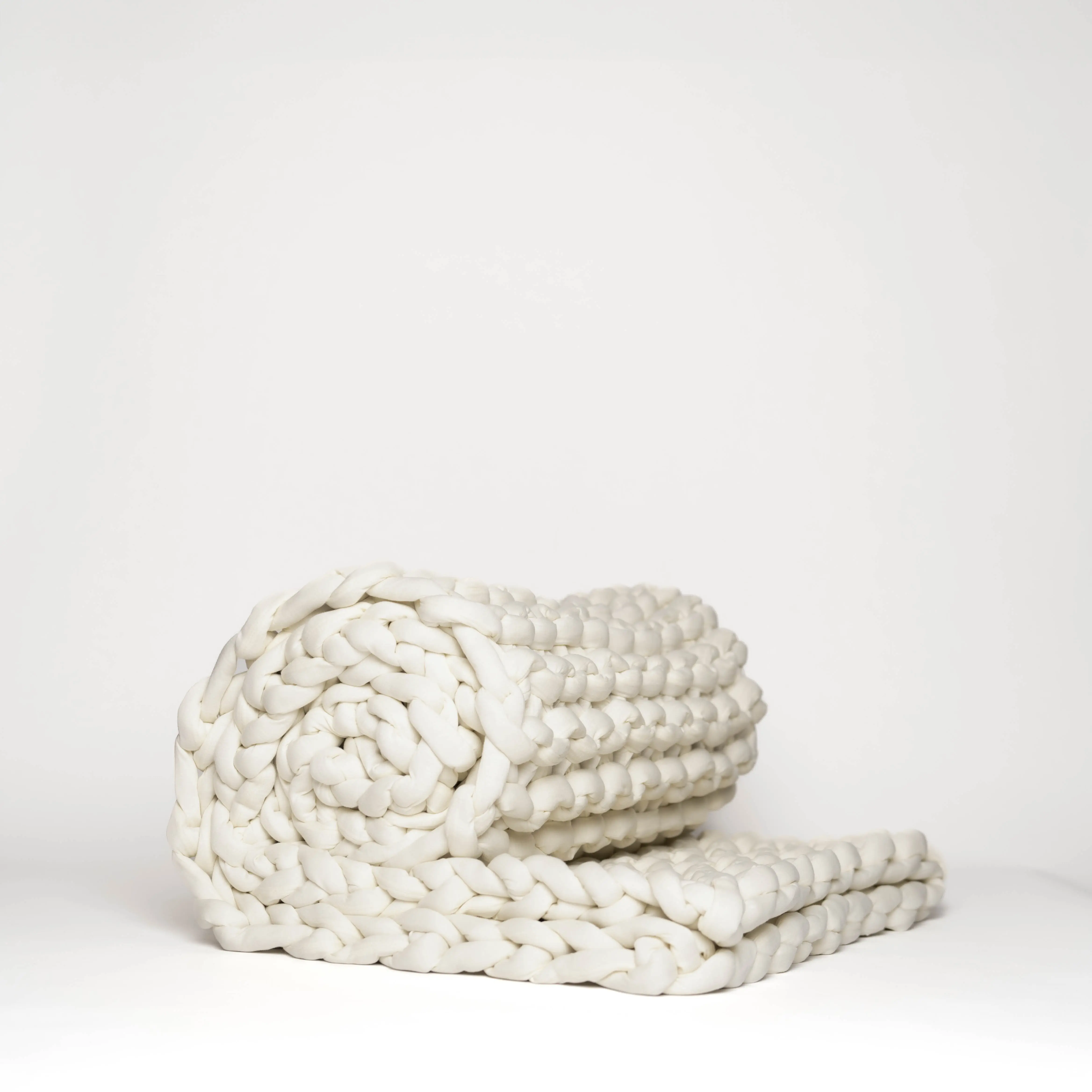 Breathable Heavy Knit Weighted Blanket - 10 Lbs - Cloud (Color White)
