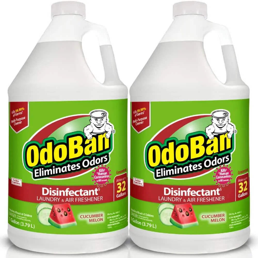 1 Gal. Cucumber Melon Disinfectant, Laundry and Air Freshener, Mold & Mildew Control, Multi-Purpose Concentrate (2-Pack)