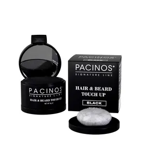 Hair & Beard Touch Up Powder – Instantly Covers Gray Hair, Bald Spots & Patchy Beards – Water-Resistant, Natural Finish – Black – 4g Color Kit Haircare