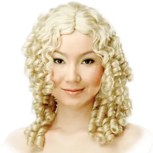 Blond Ringlets Wig | Synthetic Costume Wig for Halloween, Cosplay & Theme Party – Fashionable Hair Wig - One Size Fits Most