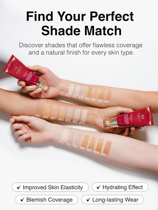 MISSHA M Perfect Cover BB Cream No.21 Light Beige – SPF 42 PA+++ Brightening & Hydrating Korean Foundation Flawless Lightweight