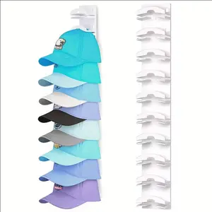 1pc Baseball Cap Wall Mount Storage Rack, Portable Hat Organizer Display Stand, Space-Saving Baseball Cap Holder, Hat Hanger Holder for Home & Office Use