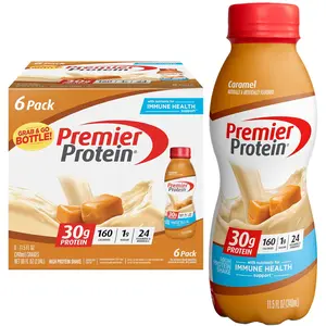 Protein Shake, Caramel, 30g Protein 1g Sugar 24 Vitamins Minerals Nutrients to Support Immune Health, 11.5 fl oz (6)