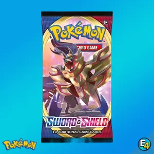 Sword and Shield Base Booster Pack - Includes 10 TCG Cards