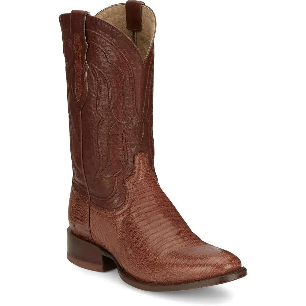 Tony Lama Men's Kirtland Cognac Lizard Boot