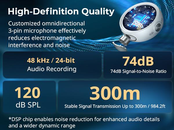 SmallRig S60 USB-C Wireless mini microphone Magnetic Clip Pro Kit for iPhone 17/16 Pro & Android,44H Studio Sound with Noise Cancelling,Compact,Lightweight Design Lavalier Microphone for Content Creation Charging Case Receiver Audio