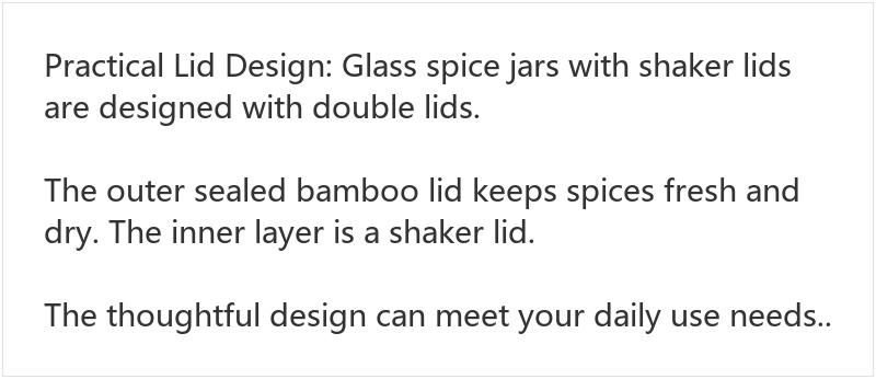 24Pcs Glass Spice Jars with Bamboo Lids & Labels, Airtight Seasoning Containers Set, Kitchen Spice Organizer for Herbs, Salt, Pepper & Seasoning Storage