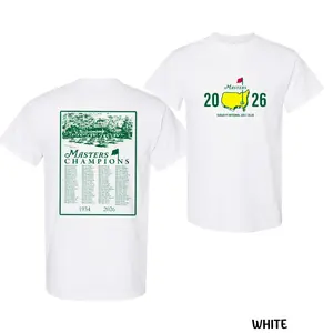 Masters 2026 T-Shirt Augusta National Golf Club – Vintage Green Golf Tee for Men and Women, Double Sided Masters Champions Graphic, Apparel Made In The USA		