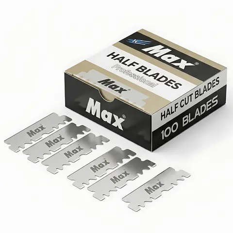 100 Pieces Single Edge Disposable 4.4cm Blades for Barber Razors Grooming Professional & Personal Use