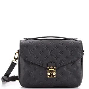 Pre-owned Louis Vuitton material Messenger Bags Pochette Metis Monogram Empreinte Leather by Rebag